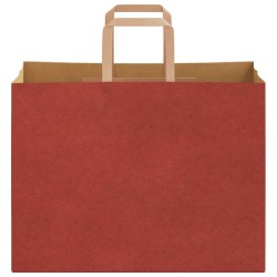 Sacs en papier 50 pcs avec poignées rouge 32x17x25 cm 