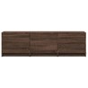 Meuble TV avec LED chêne marron 140x34x40 cm bois d'ingénierie 