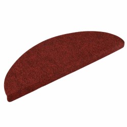 Tapis autoadhésifs de marches 5 pcs Rouge 56x17x3 cm Aiguilleté 