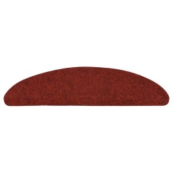 Tapis autoadhésifs de marches 5 pcs Rouge 56x17x3 cm Aiguilleté 