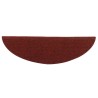 Tapis autoadhésifs de marches 5 pcs Rouge 56x17x3 cm Aiguilleté 