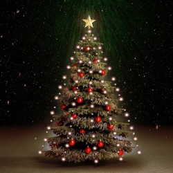 Guirlande lumineuse d'arbre de Noël avec 210 LED 210 cm 