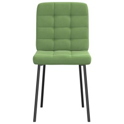 Chaises à manger lot de 2 Vert clair Velours 