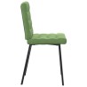Chaises à manger lot de 2 Vert clair Velours 