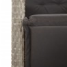 Ensemble de bistro 3 pcs et coussins gris clair résine tressée 