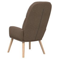 Chaise de relaxation Taupe Tissu 