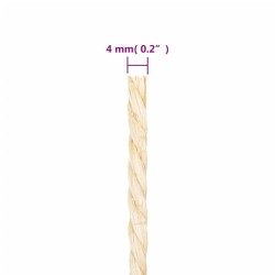 Corde 100 % sisal 4 mm 100 m 
