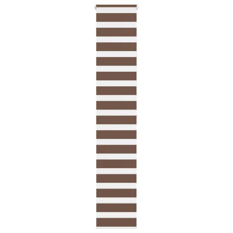 Store zèbre marron 50x200 cm largeur du tissu 45,9 cm polyester 