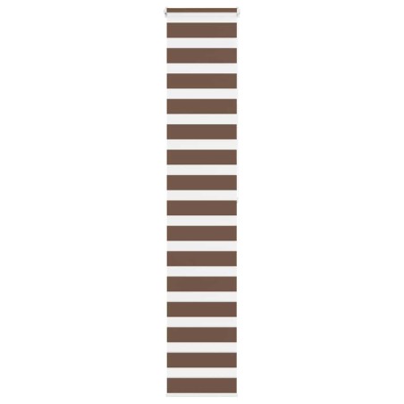 Store zèbre marron 50x200 cm largeur du tissu 45,9 cm polyester 