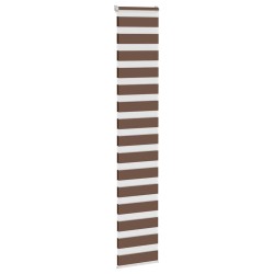 Store zèbre marron 50x200 cm largeur du tissu 45,9 cm polyester 
