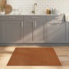 Tapis rectangulaire marron 100x100 cm bambou 