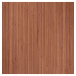 Tapis rectangulaire marron 100x100 cm bambou 