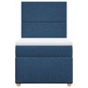 Sommier à lattes de lit avec matelas Bleu 80x200 cm Tissu 
