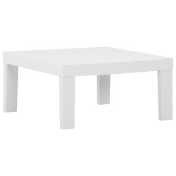 Salon de jardin 6 pcs avec coussins Plastique Blanc 