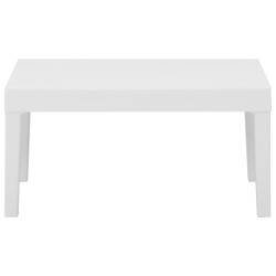 Salon de jardin 6 pcs avec coussins Plastique Blanc 
