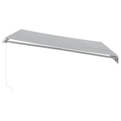 Auvent manuel rétractable anthracite et blanc 400x300 cm 