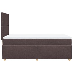 Sommier à lattes de lit avec matelas Marron foncé 90x190 cm 