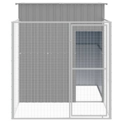 Niche pour chien avec cour gris clair 165x251x181 cm 