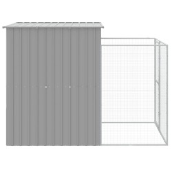 Niche pour chien avec cour gris clair 165x251x181 cm 