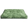 Coussin de palette motif de feuilles 70x70x12 cm tissu 