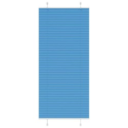 Store plissé bleu 85x200 cm largeur du tissu 84,4 cm polyester 