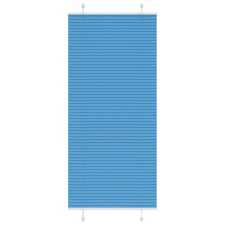 Store plissé bleu 85x200 cm largeur du tissu 84,4 cm polyester 