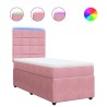 Sommier à lattes de lit et matelas Rose 80x200 cm Velours 