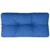 Coussin de palette bleu royal 80x40x12 cm tissu 