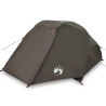 Tente de pêche 3 personnes marron imperméable 