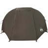 Tente de pêche 3 personnes marron imperméable 