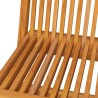 Chaises de jardin et coussins bleu lot de 6 Bois de teck massif 