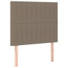 Tête de lit à LED Taupe 80x5x118/128 cm Tissu 