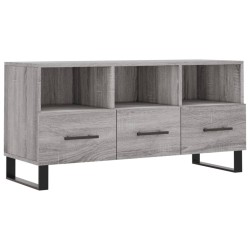 Meuble TV sonoma gris 102x36x50 cm bois d'ingénierie 