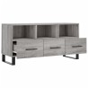 Meuble TV sonoma gris 102x36x50 cm bois d'ingénierie 