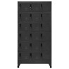 Armoire à casiers Anthracite 90x40x180 cm Acier 