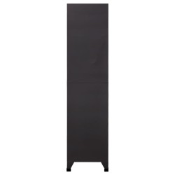 Armoire à casiers Anthracite 90x40x180 cm Acier 