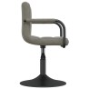 Chaises pivotantes à manger lot de 6 gris clair velours 