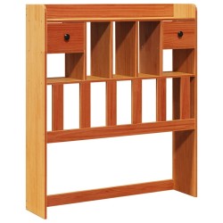 Tête de lit avec rangement cire marron 90 cm bois massif de pin 