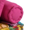 Pouf modulaire à 2 places Patchwork Tissu 