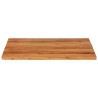 Dessus de table 70x70x3,8 cm carré bois massif d'acacia 