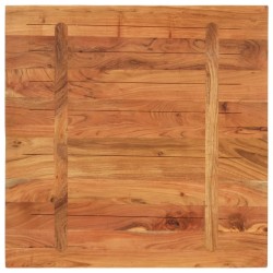 Dessus de table 70x70x3,8 cm carré bois massif d'acacia 