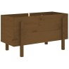 Lit surélevé de jardin brun miel 101x50x57cm bois de pin massif 