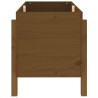 Lit surélevé de jardin brun miel 101x50x57cm bois de pin massif 