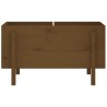 Lit surélevé de jardin brun miel 101x50x57cm bois de pin massif 