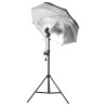 Kit d'éclairage de studio avec trépieds et parapluies  