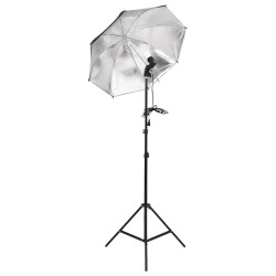 Kit d'éclairage de studio avec trépieds et parapluies  