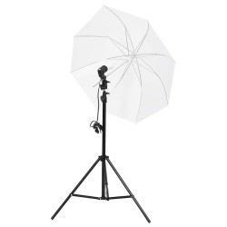 Kit d'éclairage de studio avec trépieds et parapluies  