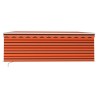 Auvent manuel rétractable avec store 4x3 m Orange et marron 