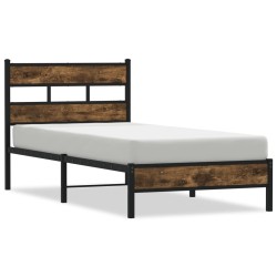 Cadre de lit sans matelas avec tête de lit 100x190 cm 