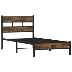 Cadre de lit sans matelas avec tête de lit 100x190 cm 